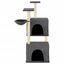 vidaXL Rascador para gatos con postes de sisal gris oscuro 122 cm, , large indicador imagen numero 2