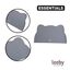 Leeby Alfombrilla Antideslizante Comedero forma Gato Gris para perros y gatos, , large indicador imagen numero 3