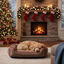 Wonder Christmas Cama Navideña Marrón y Roja para perros, , large indicador imagen numero 3