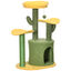 PawHut Árbol Rascador para Gatos en Forma de Cactus amarillo y verde, , large indicador imagen numero 1