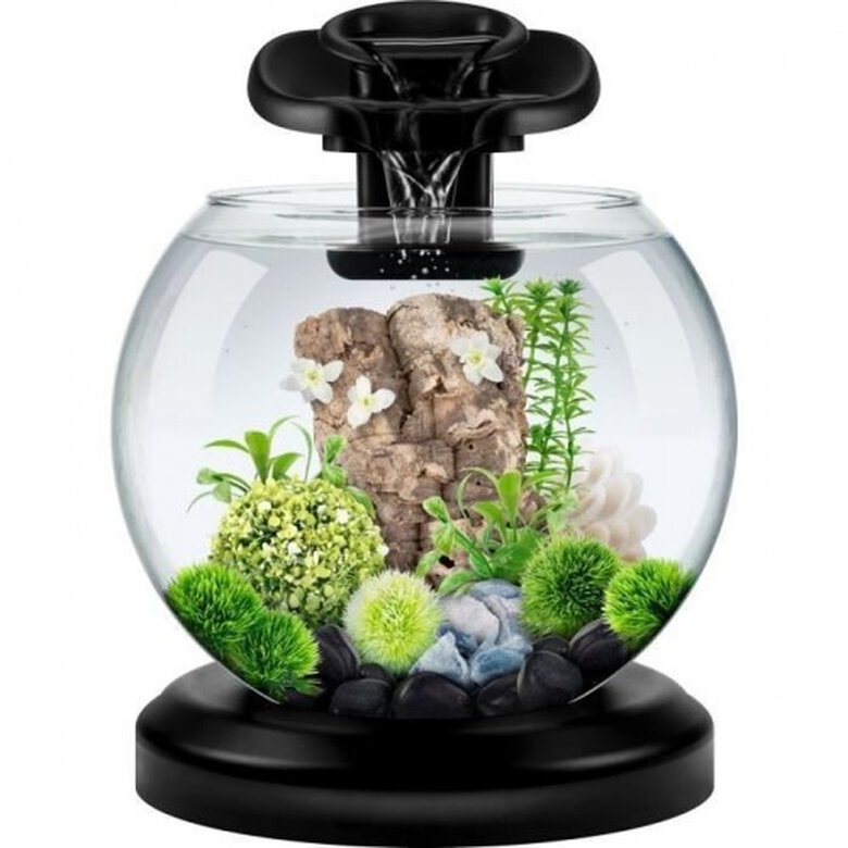 Tetra Duo Waterfall Globe Acuario Redondo con cascada Tiendanimal