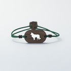Pulsera de madera Border Collie personalizable color Verde, , large image number null