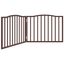 vidaXL Puerta para perros plegable 2 paneles álamo marrón roble 160 cm, , large indicador imagen numero 1