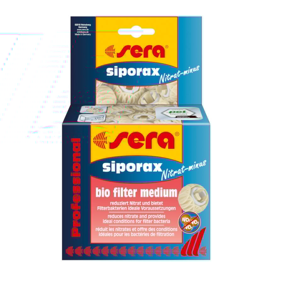 Sera Siporax Nitrat-Minus Professional Medio de Filtrado Biológico para acuarios