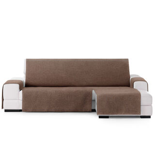Vipalia Protector Cubre Sofá Chaise Derecho Color Marrón Modelo Brisa para perros
