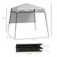 Outsunny Carpa Plegable 220x220x200 cm Cenador Plegable con 1 Pared Lateral Bolsa de Transporte Impermeable y Protección UV50+ para Jardín Patio Blanco, , large indicador imagen numero 3