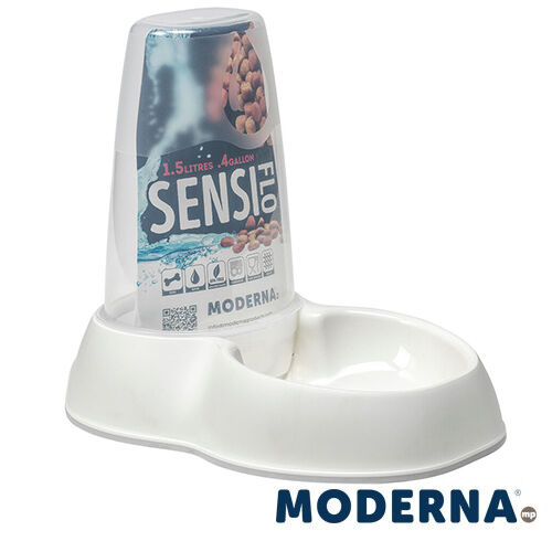 MP COMEDERO-BEBEDERO SENSIFLO (BLANCO 1500 ml ( 29 x 19 x 25 CM )), , large Imagen numero 1