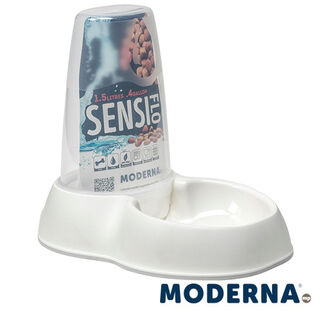 Moderna Mp Comedero-Bebedero Sensiflo Blanco para perros