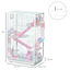 PawHut Jaula para H&aacute;mster con T&uacute;nel Casa para Animales Peque&ntilde;os 47x29,5x76 cm con 3 Puertas Plataformas Bandeja Cuenco Bebedero Casita 3 Rampas y Rueda de Ejercicio Blanco, , large indicador imagen numero 3
