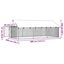 VidaXL Perrera Exterior Plateada para perros, , large indicador imagen numero 8