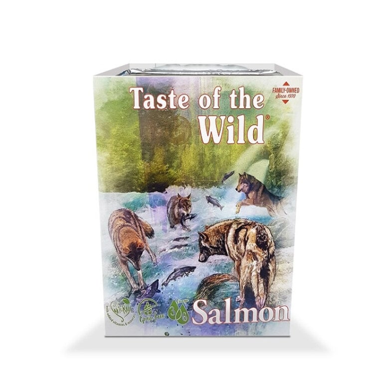 390 g Taste of the Wild Salmón y Arenque tarrina para perros