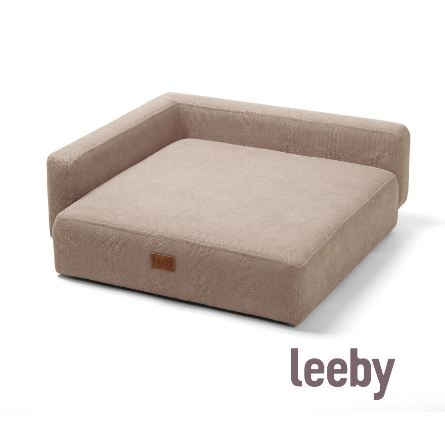 Leeby sof&aacute; chaiselongue beige para perros, , large Imagen numero 2