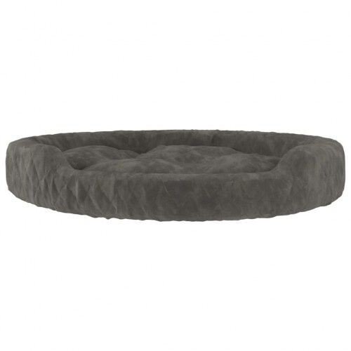 Vidaxl cama redonda acolchada gris oscuro para perros, , large Imagen numero 5