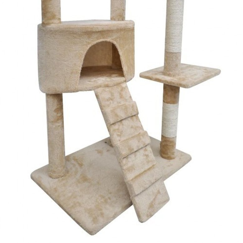 Rascador con postes XL para gatos color Beige, , large image number null