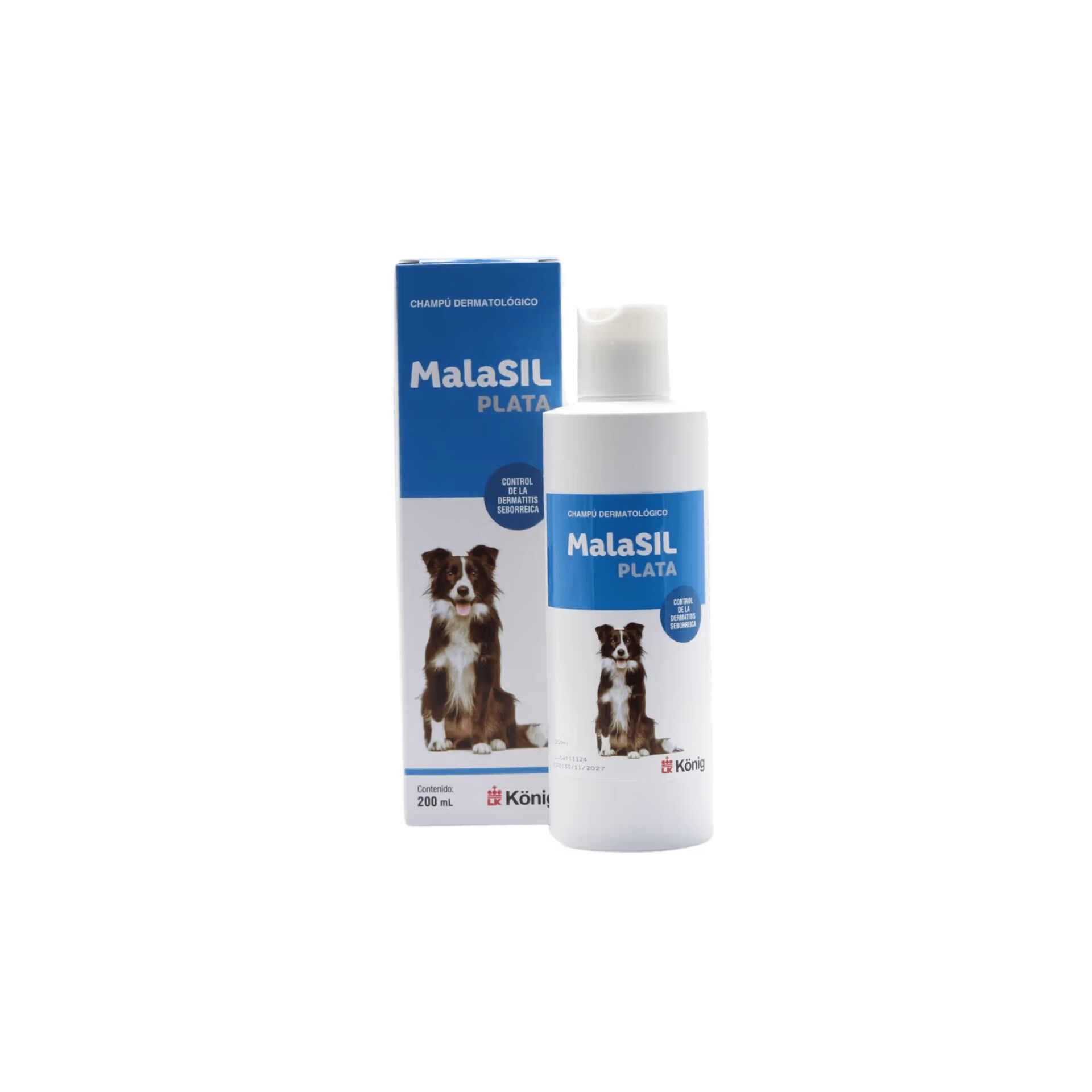 König Malasil Champú Tratamiento Dermatitis Seborreica Para Perros Y Gatos 200 Ml