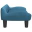 vidaXL Cama para perros de terciopelo azul 70x40x24 cm, , large indicador imagen numero 4