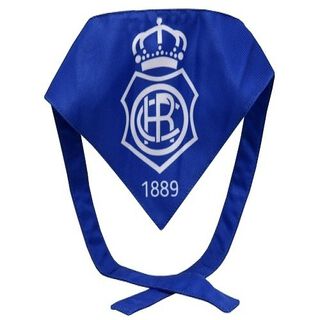 Bandana futbolera Recreativo de Huelva para perros color Azul