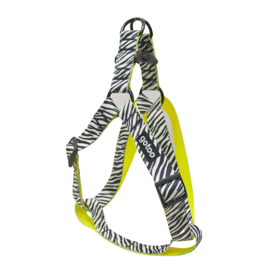 Gotoo Arnés estampado zebra para perros thumbnail