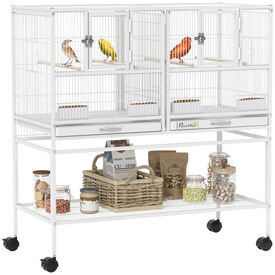 PawHut Jaula para P&aacute;jaros Blanco