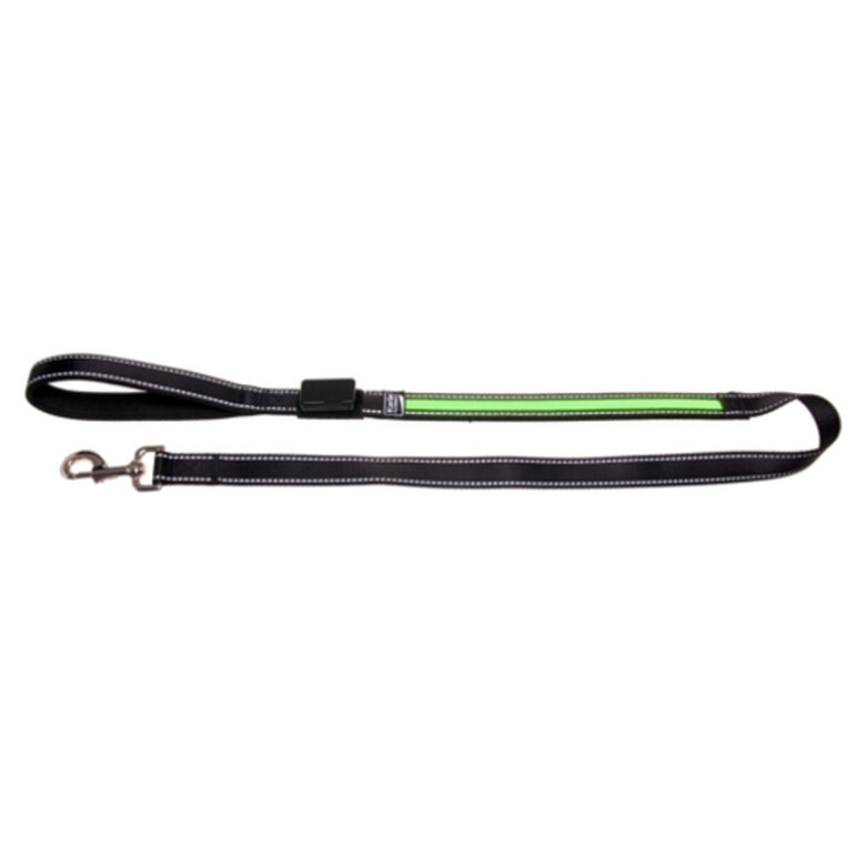 Flamingo banda LED verde y USB correa para perros image number null
