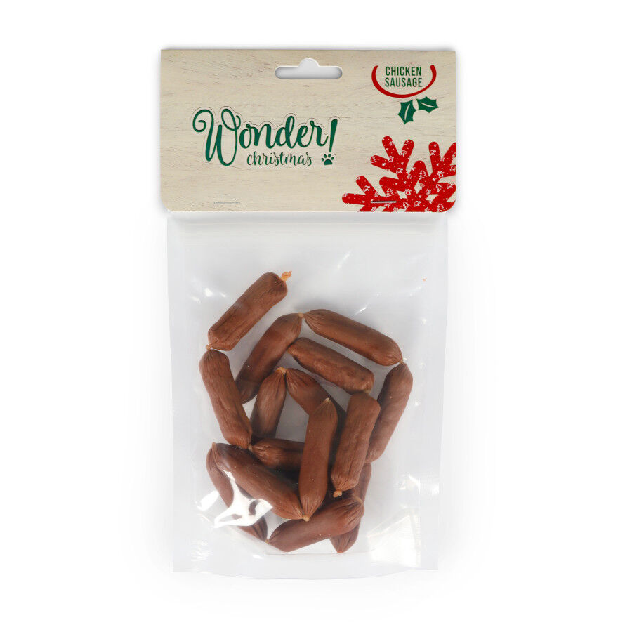 80 g Wonder Christmas Salchichas de Pollo Navide&ntilde;as para perros, , large Imagen numero 3