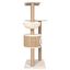 Árbol rascador con cueva y hamaca para gatos color Beige, , large indicador imagen numero 4