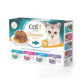 Catit Cuisine Dinner Pescado Variety Pack, 12x75g
