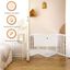 COSTWAY Cerca de Madera Plegable para Mascotas, Barrera para Perros con 4 Paneles y Almohadillas Antideslizantes, Barrera Amplia Giratoria a 360°(Blanco), , large indicador imagen numero 2