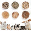 Nobleza Lote de 6 pelotas de Juego para Pequeños Animales, Bolas de hierba para masticar y Juguetes masticables rodantes para mejorar la salud Dental de los Hamsters, , large indicador imagen numero 1