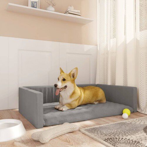 Vidaxl cama de maletero gris claro para perros, , large Imagen numero 6