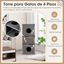 COSTWAY Casa para Gatos de 3 Pisos, Condo para Gatos en Forma de Barril con 3 Escondites y Postes Rascadores de Sisal, 4 Suaves Cojines de Felpa Extraíbles, Moderno Mueble para Gato de Interior, , large indicador imagen numero 2