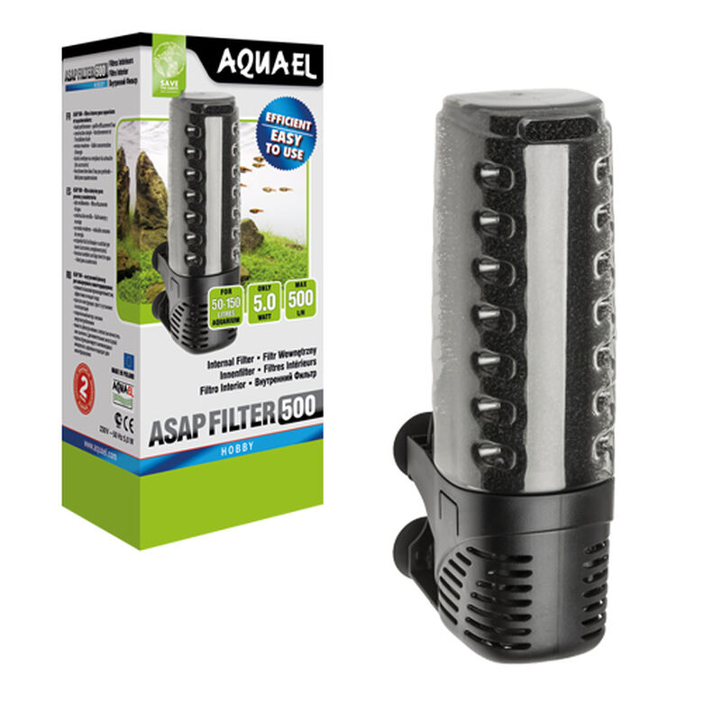 Aquael ASAP 500  Filtro interior plástico negro para acuarios thumbnail
