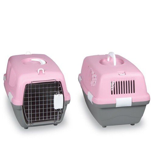 Transport&iacute;n para mascotas color Rosa y Gris, , large Imagen numero 1