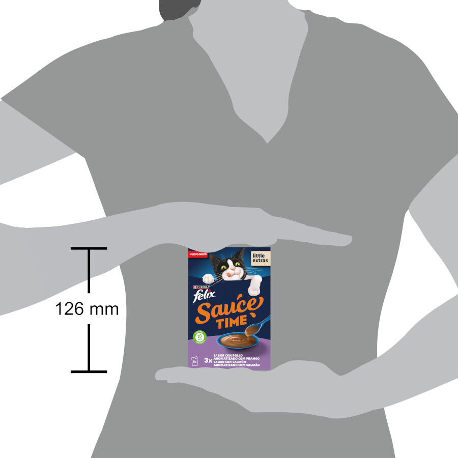 6 x 40 g Felix Cat Salsa de Pollo y Salm&oacute;n para gatos, , large Imagen numero 4