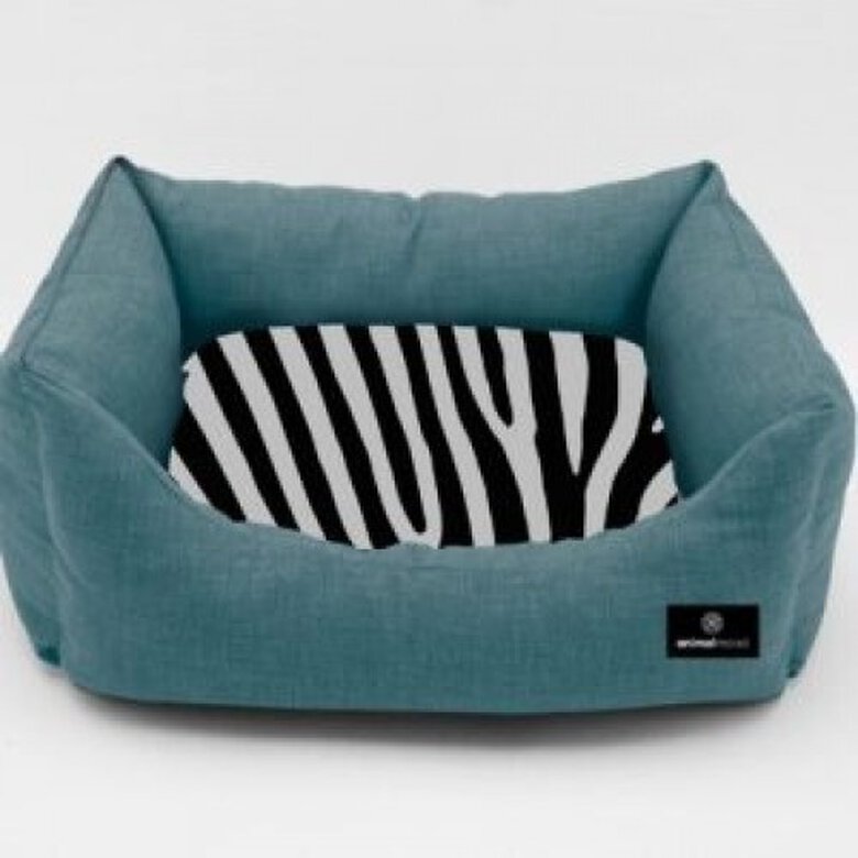 Cuna Zebra Animalmood para perros color Azul, , large image number null