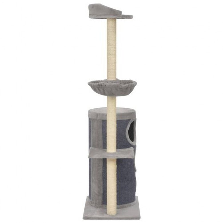 Rascador con postes de sisal para gatos color Gris, , large image number null