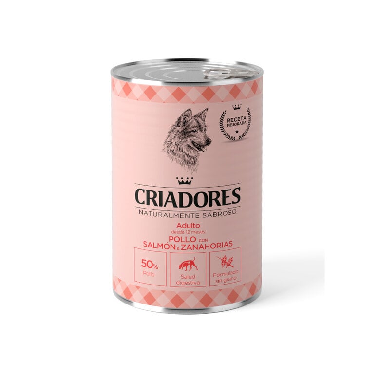 400 g Criadores Adulto Pollo y Salmón lata para perros