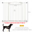 PawHut Barrera para Perros Blanco, , large indicador imagen numero 3