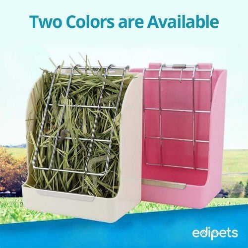 Edipets comedero de plástico blanco para conejos y roedores thumbnail