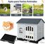 COSTWAY Casa para Perros Plegable de Pl&aacute;stico, Refugio para Mascotas Resistente a la Intemperie con Bandeja de Inodoro, Puerta con Cerradura, Techo Inclinado, Jaula de Interior Exterior para Cachorros Gatos, , large indicador imagen numero 5