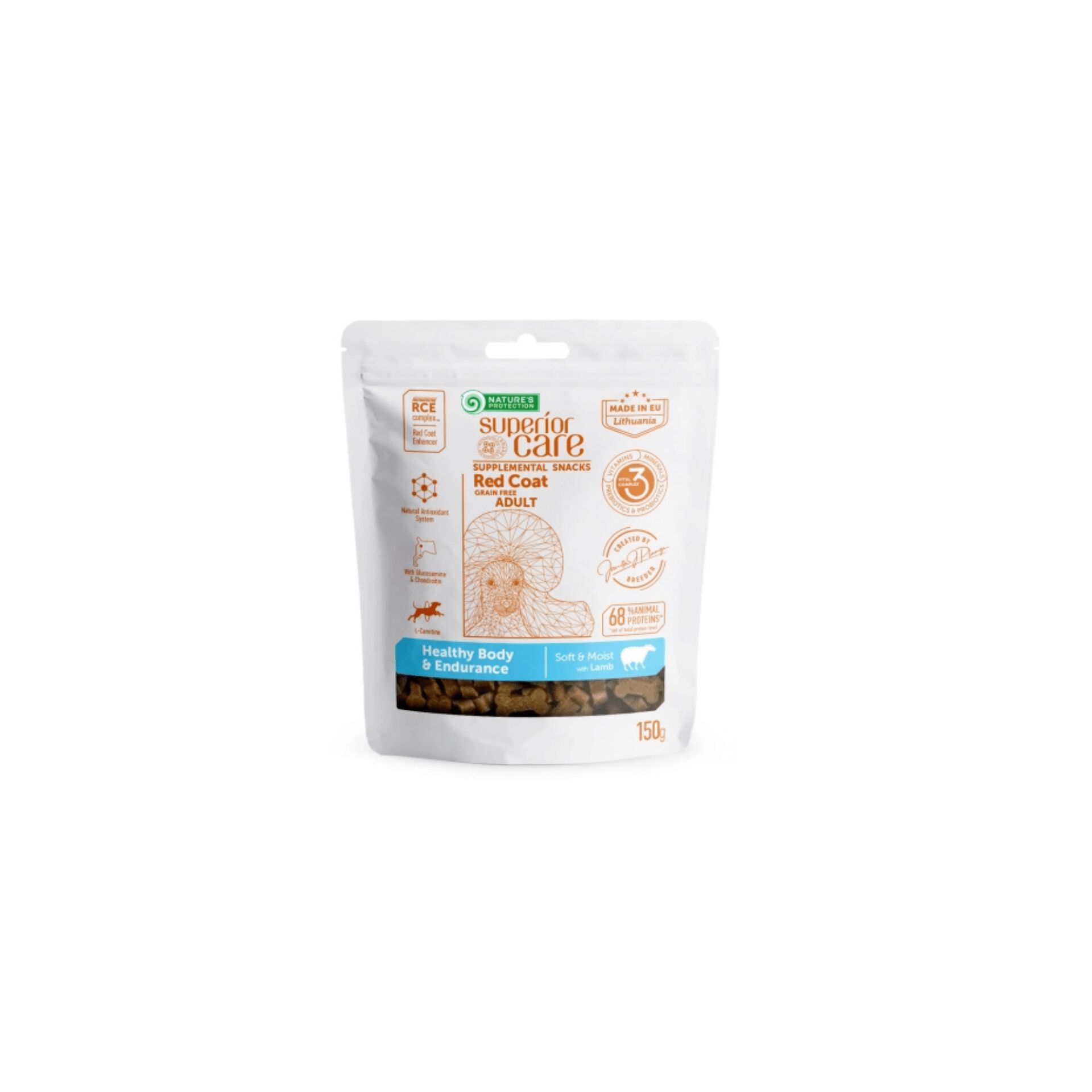 Nature's Protection Red Snack Vitam&iacute;nico Grain Free Cordero Para Perros 150 Gr, , large Imagen numero 1
