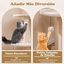 COSTWAY Árbol para Gatos, Torre de Totora de 146 CM con Postes de Rascado de Sisal, Percha, Cesta de Baloncesto, Condo, Bola Colgante, Cojines Lavables, Centro de Actividades de Escalada de 5 Capas para Gatos, , large indicador imagen numero 4