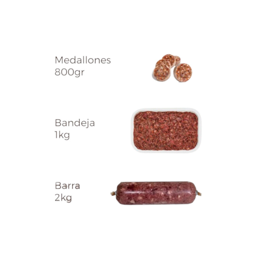 Puro Menú Barf Banquete de Conejo comida congelada para perros thumbnail