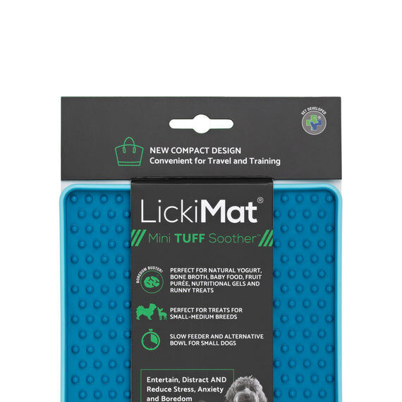 Comedero LickiMat Mini Tuff Soother Azul para perro, , large Imagen numero 1
