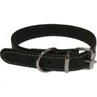 Cstore collar de cuero suave y ajustable negro para perros, , large image number null