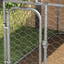 VidaXL Perrera Exterior Plateada para perros, , large indicador imagen numero 5