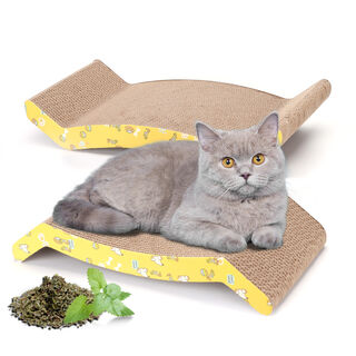 Nobleza Piezas rascador cartón corrugado para gatos- Pack 2