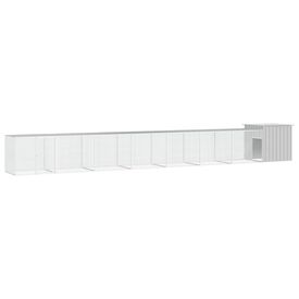 VidaXL Gallinero de 7 espacios blanco para Gallinas