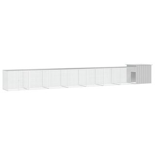 VidaXL Gallinero de 7 espacios blanco para Gallinas