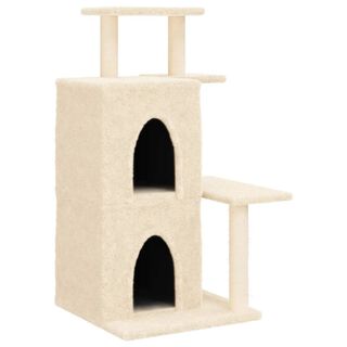 vidaXL Rascador con postes crema para Gatos 